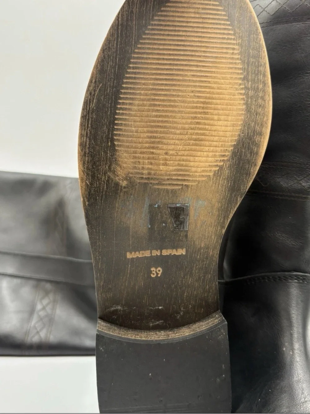 Musse & Cloud Black Leather Over-the-Knee Riding Boots